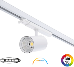 3-Fase railspot Vitor Dali 10-20-30W  900-2700lm | Fluentcolour 2700-6000K  60°  Wit