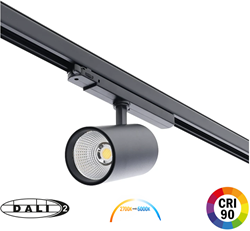 3-Fase railspot Vitor Dali 10-20-30W  900-2700lm | Fluentcolour 2700-6000K  60°  Zwart