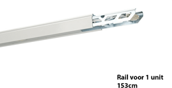 Sigmalicht Lichtlijn draagrail 1-unit 153cm wit incl. 8x2,5mm2