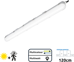 Waterdichte LED TL armatuur Atlantic | IP66 120cm 20-36W 3000-4000-6000K 3200-5760lm 5x2,5mm doorvoerbedrading stepdim sensor | Sigmalicht