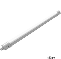 Waterdichte LED TL armatuur Advance Slim | IP65 150cm 48W 3000-4000-6000K 6700lm 3x1,5mm doorvoerbedrading | Sigmalicht